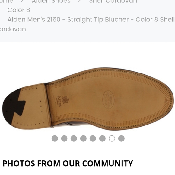 Mens 972 Alden Straight Tip Blucher Brown Cap Toe Oxford Shoes Size 11.5 Leather main image 9